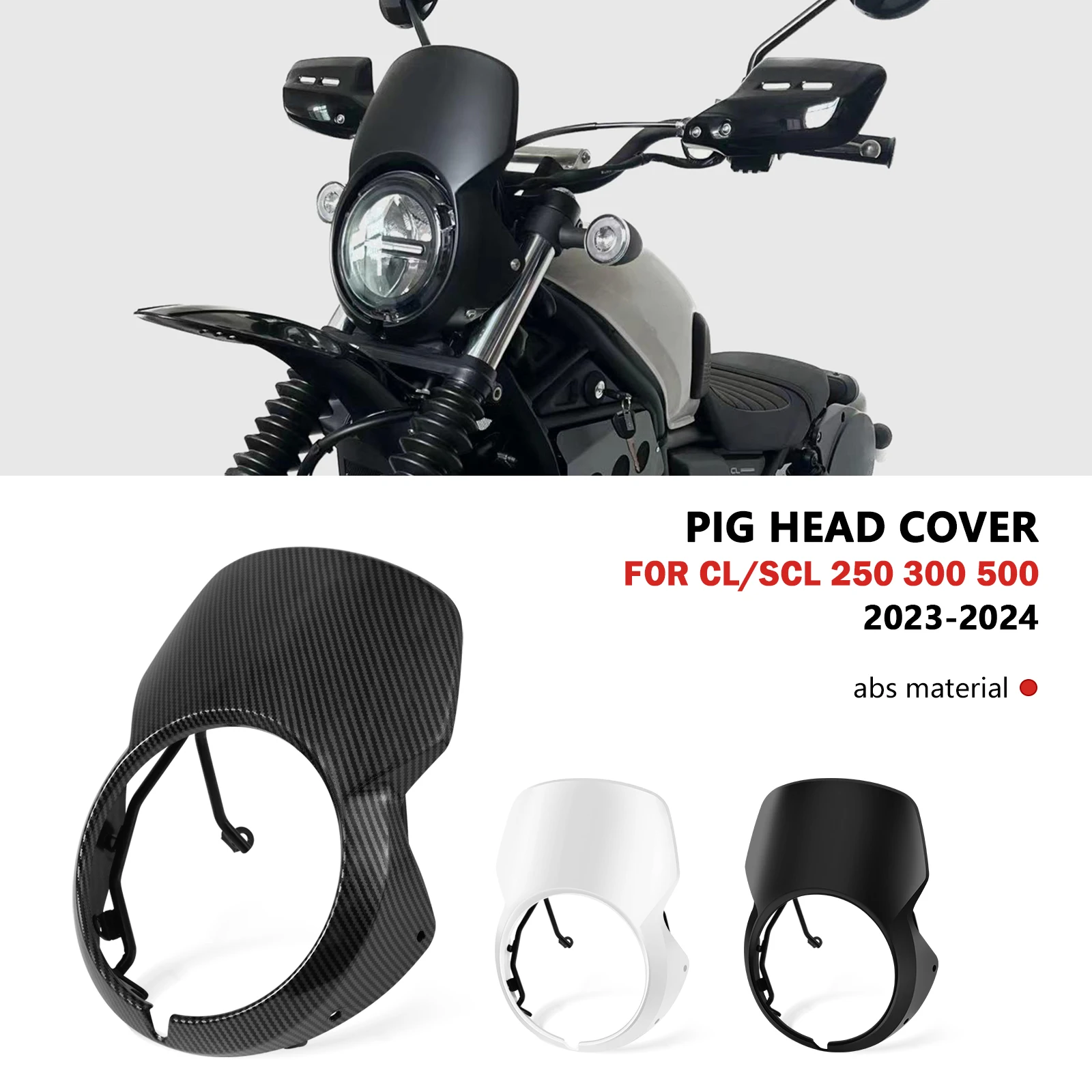 

For CL500 CL300 CL250 2024 2023 CL SCL 250 300 500Motorcycle Headlight Cover Windscreen Windshield Fairing Front Head Windshield
