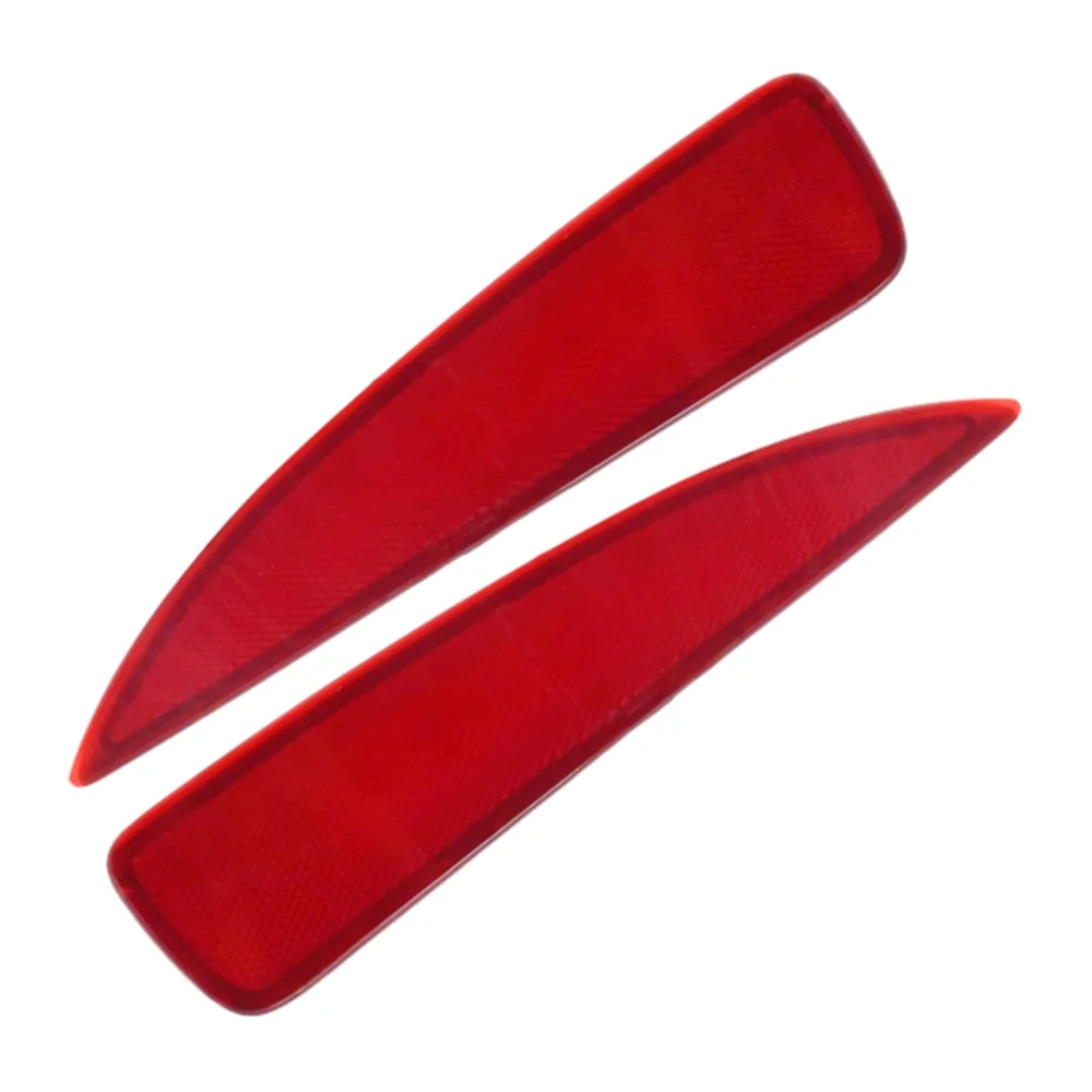Pair Left &Right Rear Bumper Reflector For Toyota Yaris 2012 2013 2014 Red 52164-52100 52163-52100 TO1184103 TO1185103