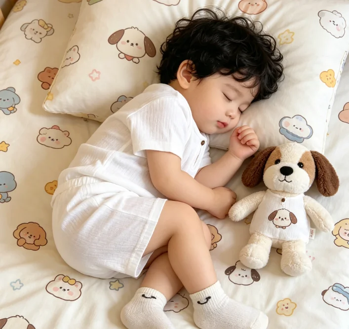 

2 Piece Set Baby Boy and Girl Summer New Style Clothes Solid Color Kids Outwear Short Sleeve Comfort Suit White