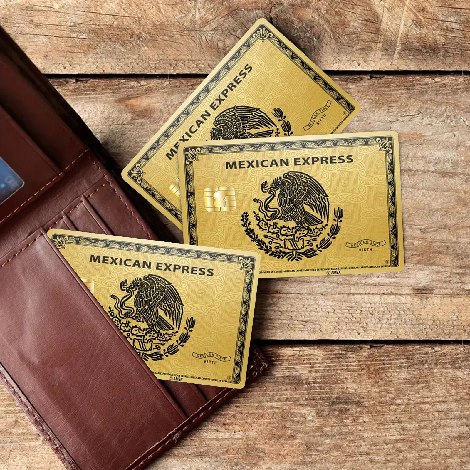 1/10Pcs Golden Credit Card Stickers Mexican Express with Blackhawk Debit Card Sticker Credit Card Skin Funny Stickers navidad