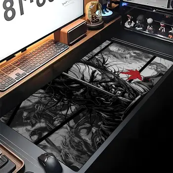 Tsushima Mouse Pad oyun kilitleme hayalet kenar büyük bilgisayar diy baskı Gamer büyük kauçuk sanat Mousepad Laptop sümen