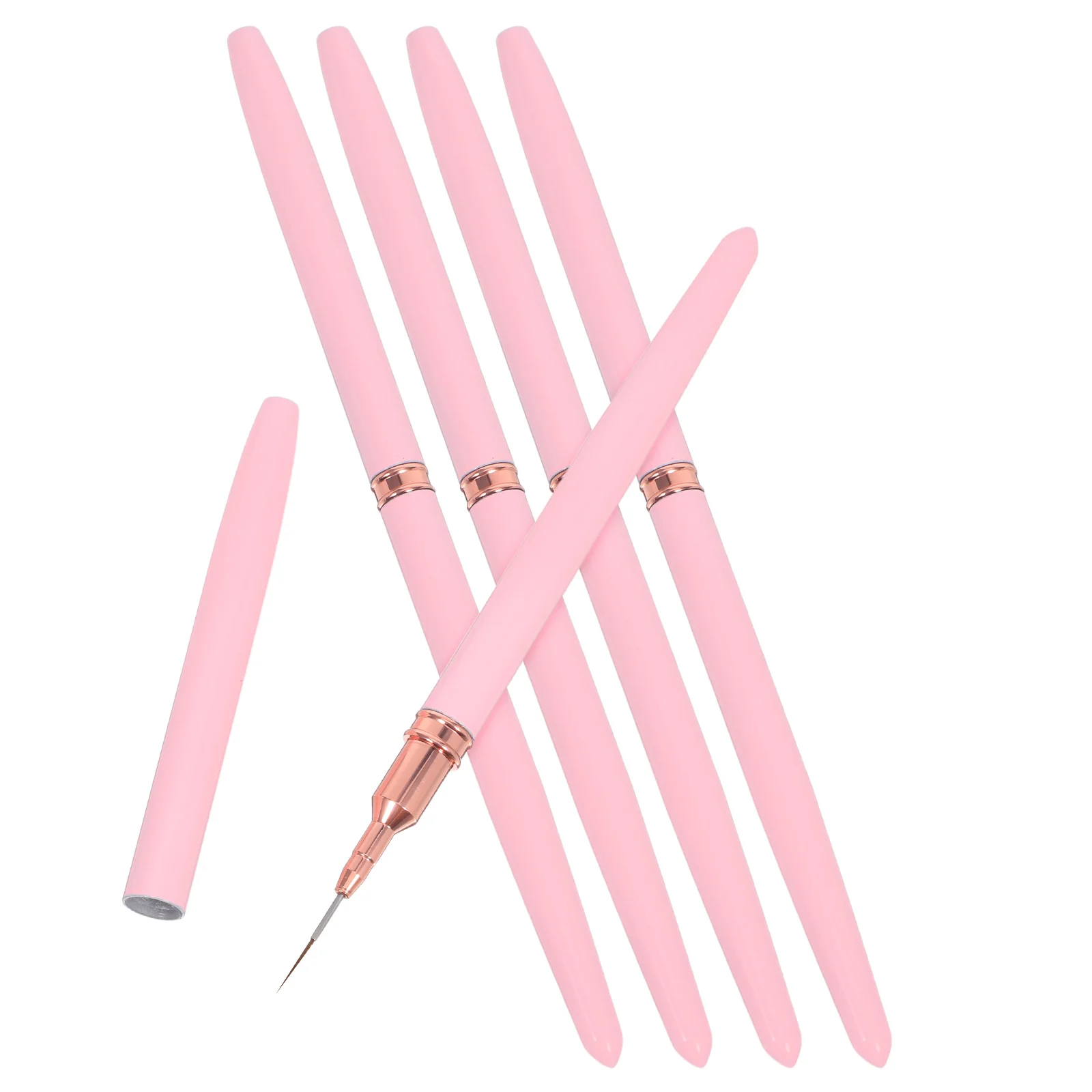 

5 Pcs Manicure Tools Set Gel Nail Brushes Painting Detail Art for Design Lattice