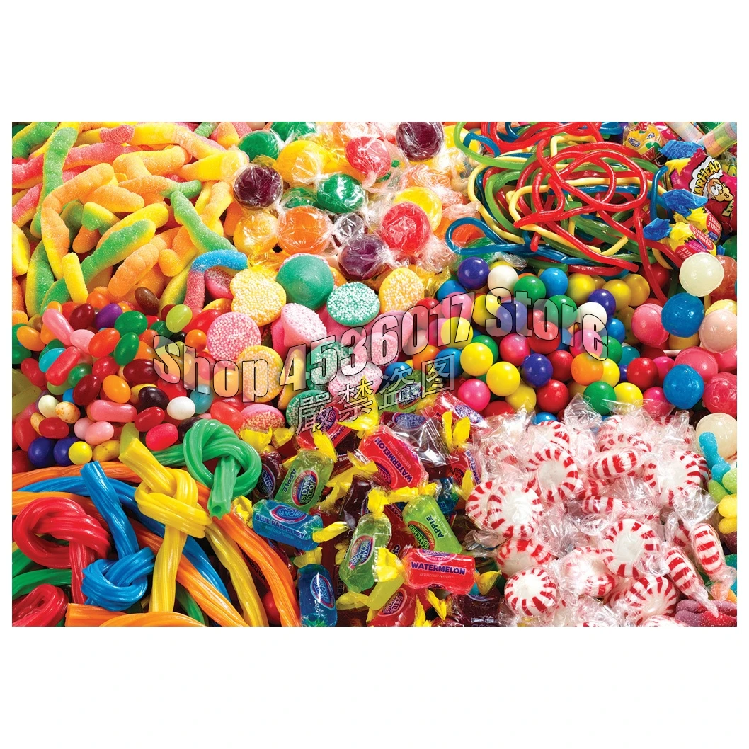 Candy Mania 5D Diy Diamond Painting Cross Stitch Mosaic Diamond Embroidery Candy & Treat full Square canvas Rhinestone Paintings