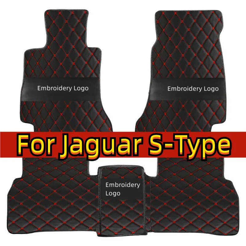 Car Floor Mats For Jaguar S-Type SType S Type 1999~2007 Carpet Durable Leather Mat Anti Dirty Pads Interior Part Car Accessories