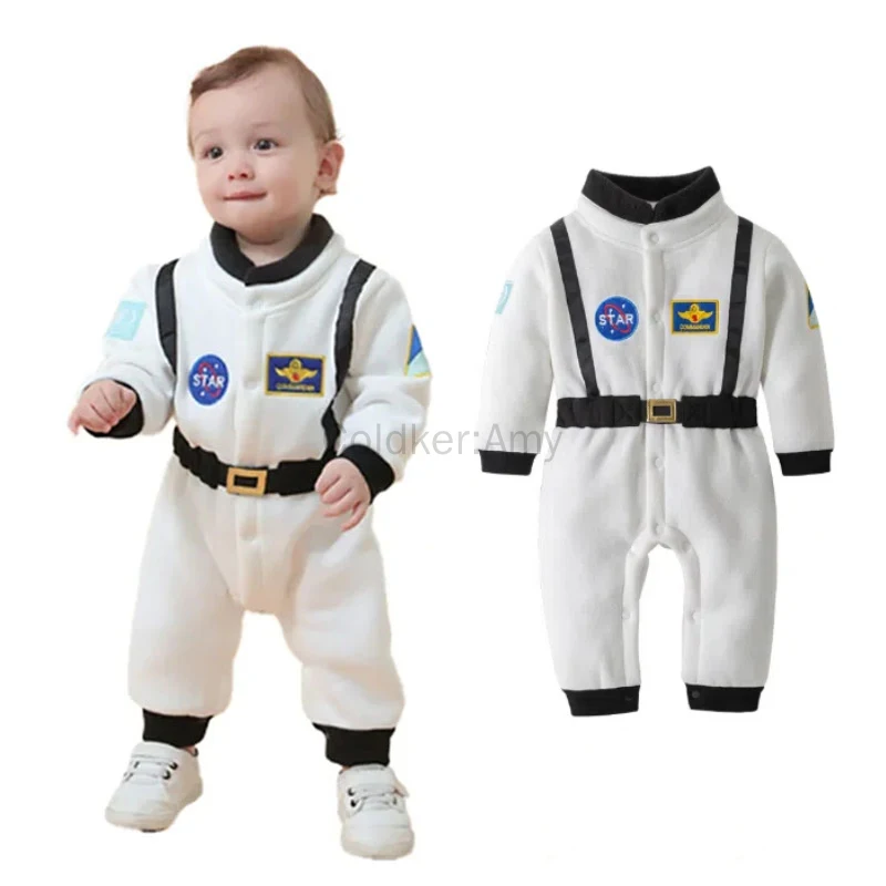 

Child Astronaut Cosplay Costume Space Suit Rompers for Baby Boys Girl Toddler Infant Halloween Birthday Party Clothing
