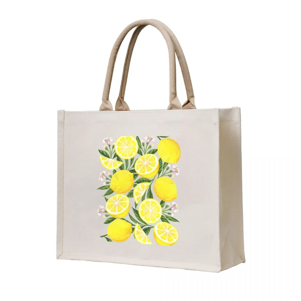 

Yellow Lemons - Limones Tote Bag eco pack female bag Lady bag large size bags