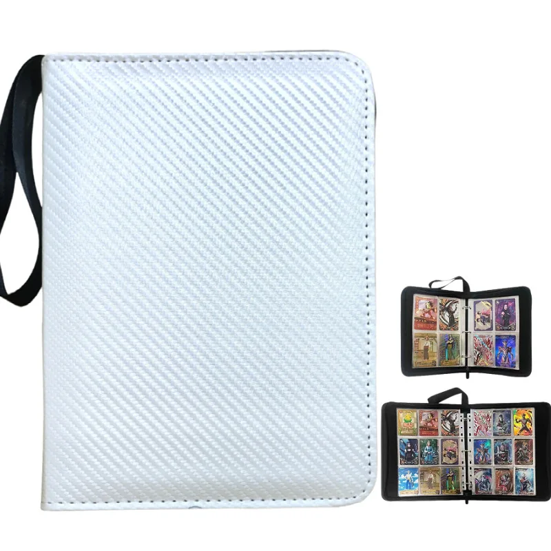 4/9 Pocket Toploader Card Binder Holder Binder with Sleeves 50 Sheets 400/900 Game Card Book Binders Rigid Card Holder