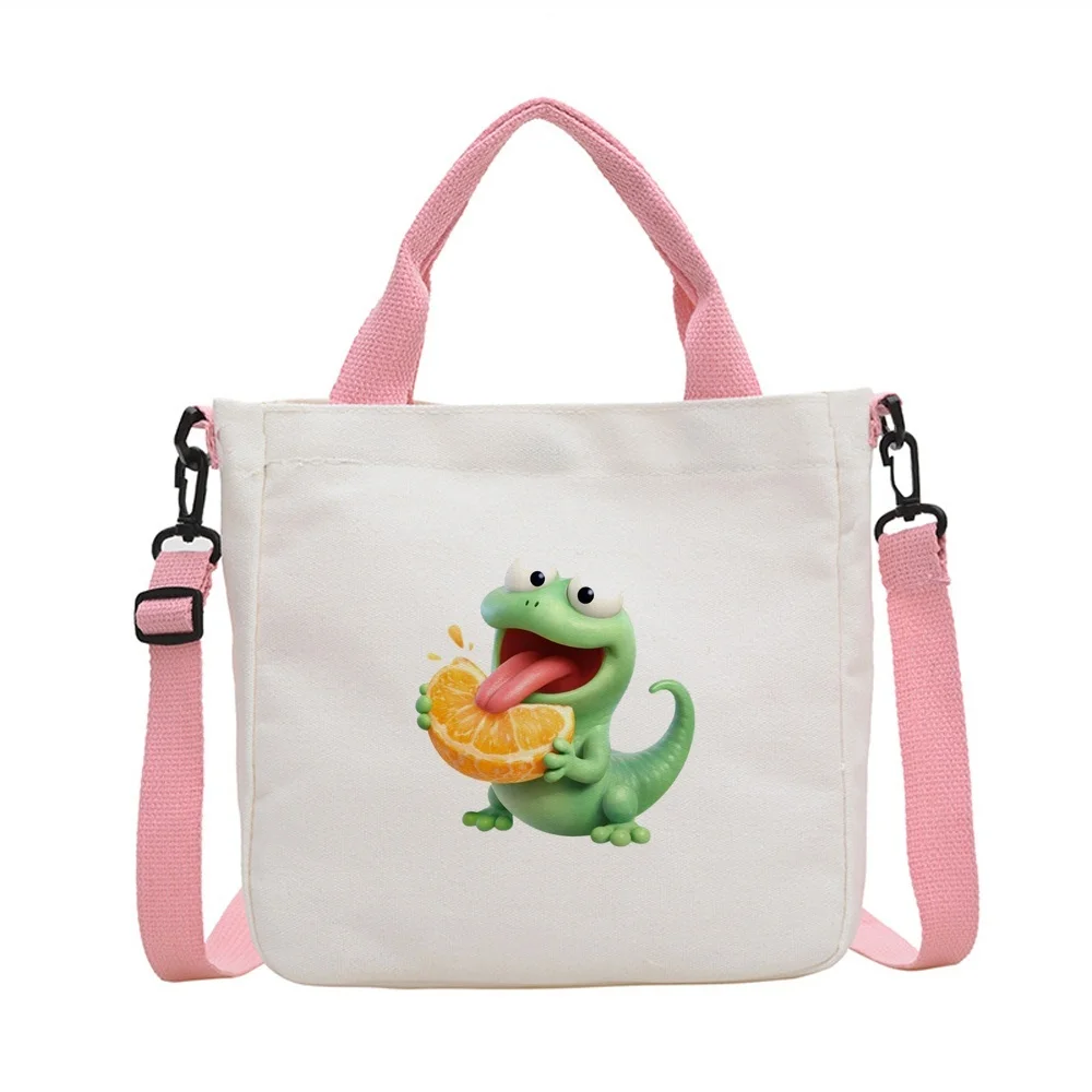 Lizard tote bag totebag foldable shopper sac cabas reusable woman