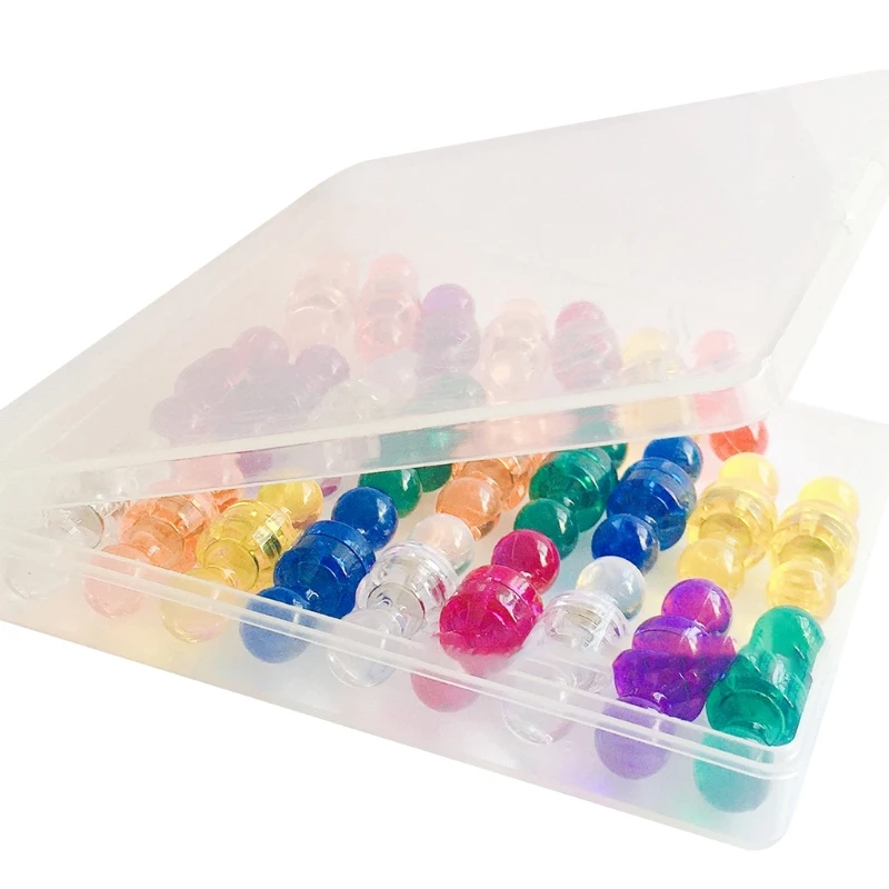 2024 New Push Pin Magnets for Magnetic Whiteboards Colorful/Transparent Supplies