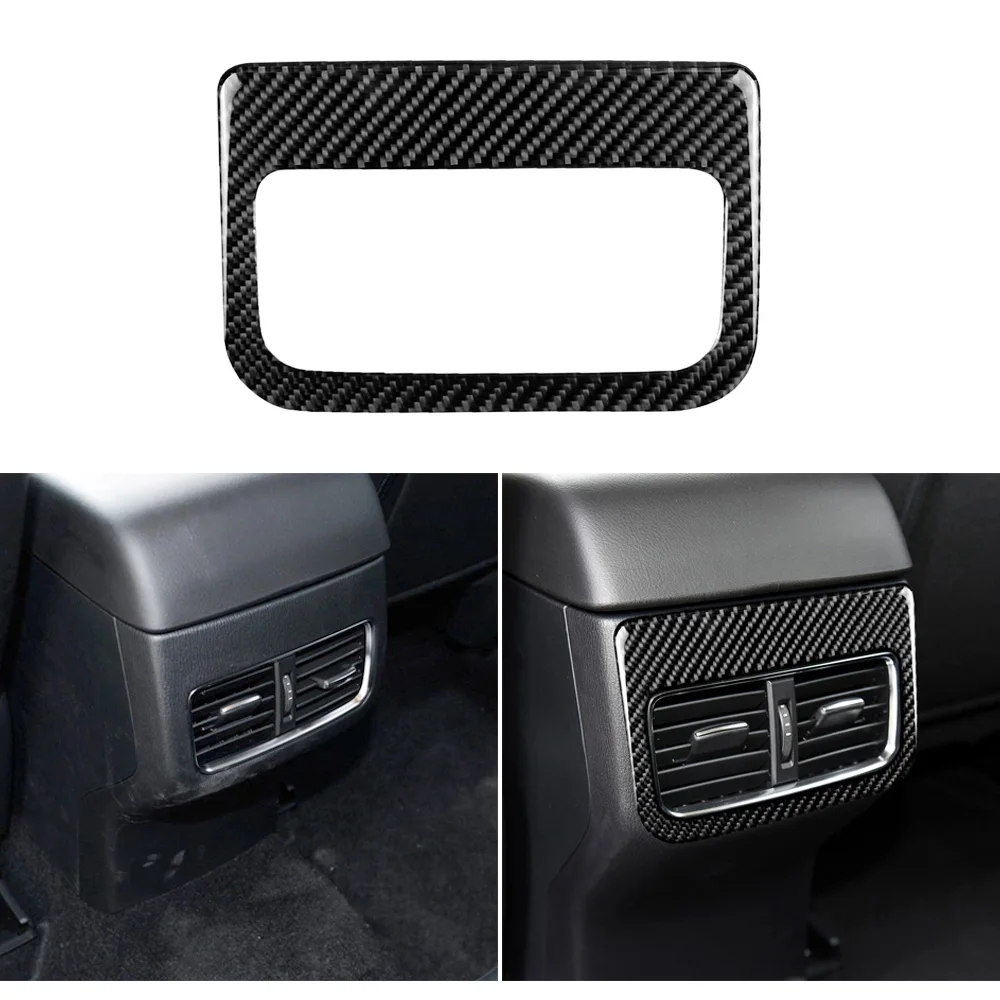 

Углеродное волокно, задняя крышка вентиляционного отверстия кондиционера, наклейка, отделка, украшение интерьера для Mazda CX-5 CX5 17-2018