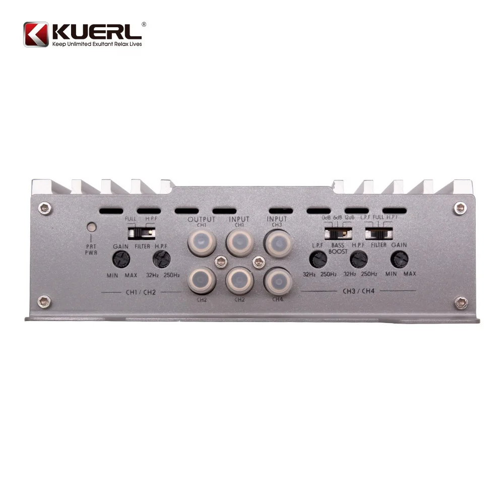 2025 top sale Kuerl 12V Car Audio Amplifiers Strong Power Car Amplifier Powerful 4 Channel Car Amplifiers