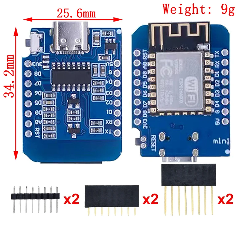 WeMos D1 Mini Pro V3.0 NodeMcu 4MB/16MB bytes Lua WIFI Internet of Things Development board based ESP8266 CH340G Nodemcu V2