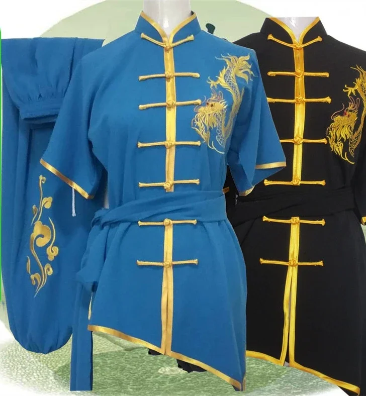 

2025 tai chi wushu shaolin clothing kung fu wing chun uniform shaolin monk traje martial arts suit men embroidered demo outfit
