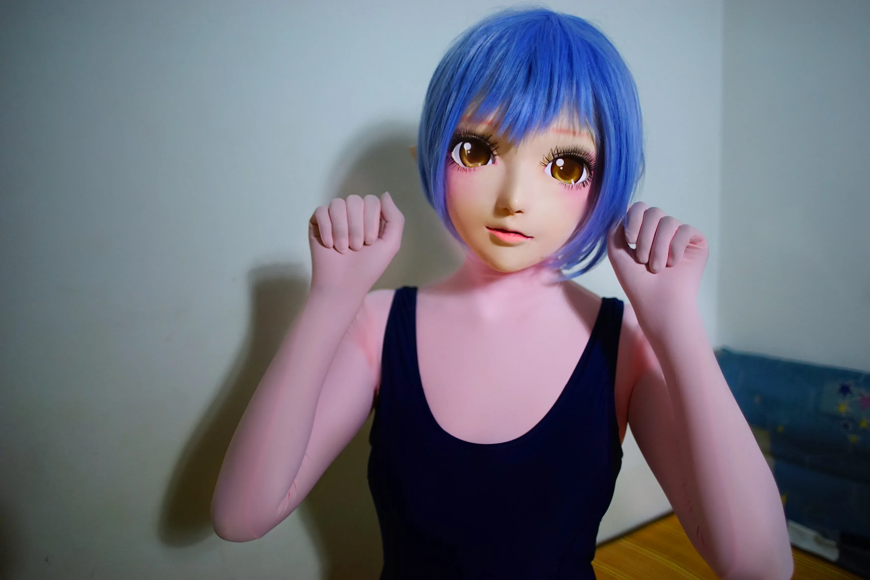 (NEW-04) BJD Kigurumi Transsexuals Beauty Makeup Cosplay Silicone Mask Anime Kigurumi Masks Crossdresser Doll