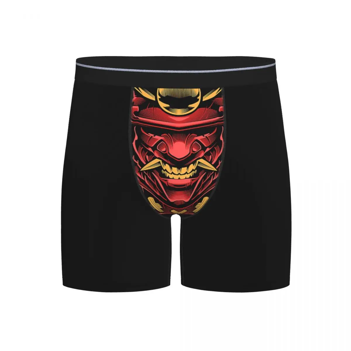 Samurai Helmet Manga Art Underpants Breathbale Panties spoof funny Male Underwear Boxer Briefs extended underwear