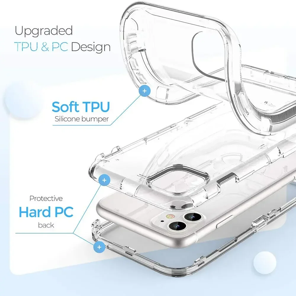 3IN1 Heavy Duty Armor Military Grade Drop Ott Protection Box Case for  IPhone 16 15 14 Pox Max Plus Shockproof Belt Clip Cover