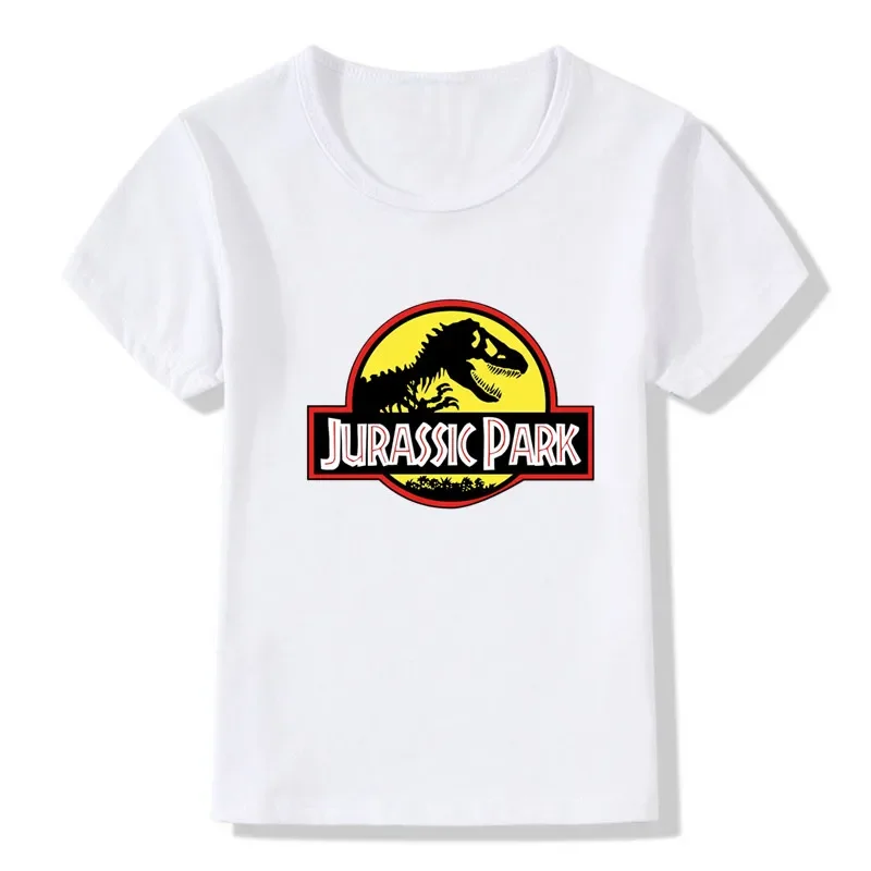 Jurassic World Park Dinosaur Graphic Cartoon Boys T-shirts Summer Cool Kids T shirt Toddler Baby Girls Clothes Children Tops