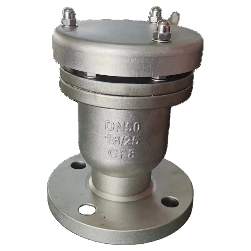 الفولاذ المقاوم للصدأ 304 P41X DN100 4 بوصة PN16 شفة الهواء الإصدار تنفيس التلقائي صمام العادم بسرعة