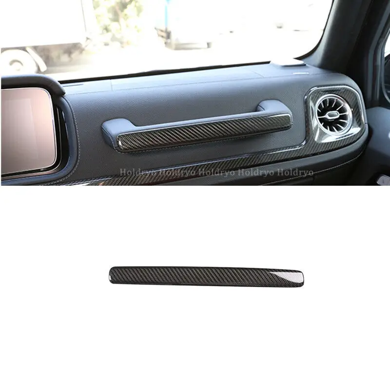 

Dry Carbon Fiber Dashboard Glove Box Handle Cover Trim For Benz G Class W464 19+