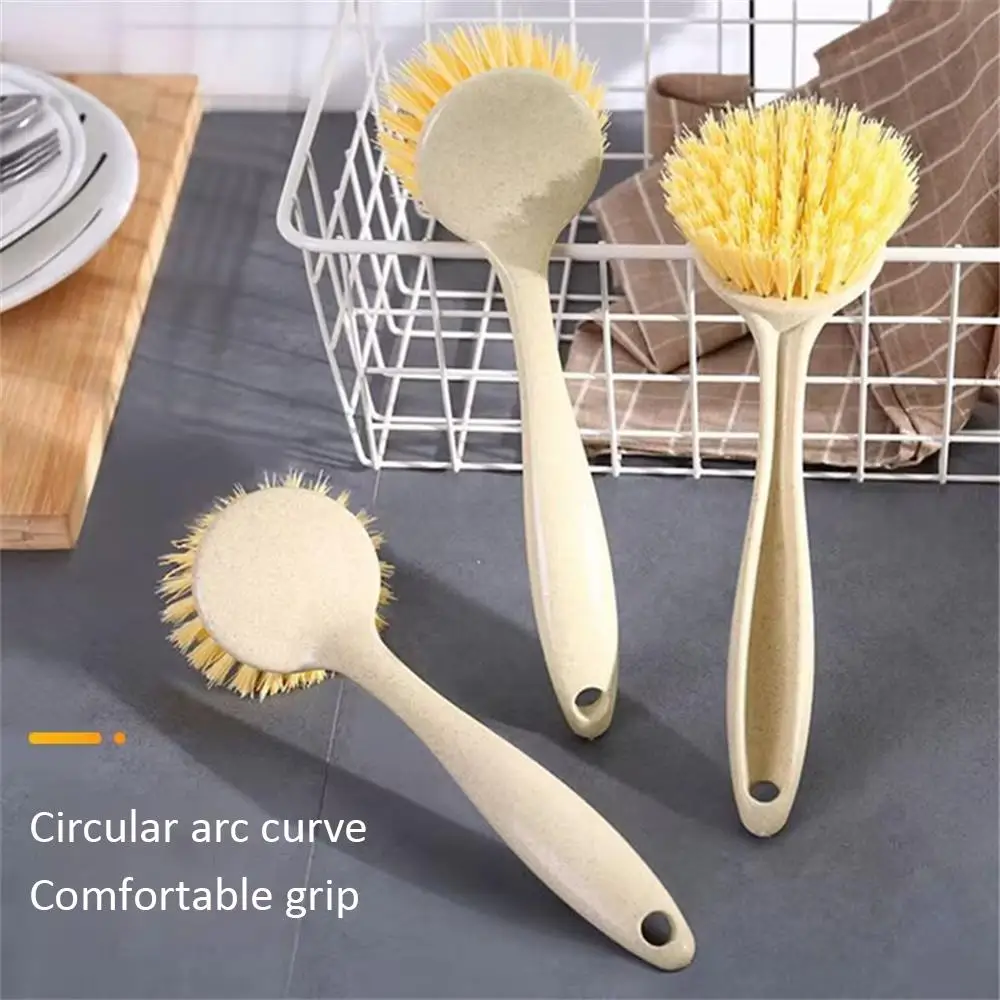 

Brush Cleaning Products Tools For Home Dishwashing Non-stick Oil Brush Useful Things Accessories 1/3/5/10PC Dish Brush Pot