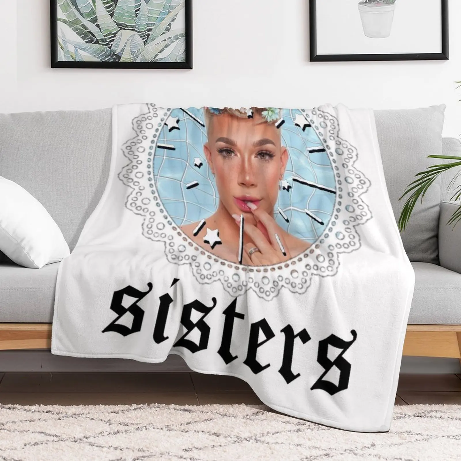 James Charles Sisters Throw Blanket Blankets Sofas Of Decoration Thin Blankets