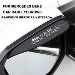 2PCS Car Rearview Mirror Rain Eyebrow Auto Accessories For Mercedes Benz W245 W246 W247 Black B-Class Special Edition