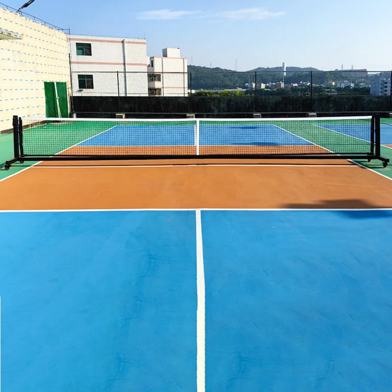 Heavy Duty Wheel Bounce Custom Official Portable Pickle Ball Net Set with Wheels