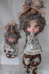 2024 Newest style 1 set Hat+bow+vest+top+pants+socks Blythe outfit clothes skirt dress 1/6 30cm for Pullip,Ob22,Ob24, Licca