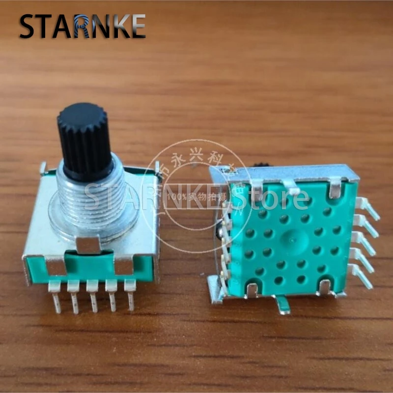 2PCS RS17 Type Band Rotary Switch 1 Pole 7 Position Small Household Appliance Conversion Gears Switch 10 Pin 15MM Flower Shaft