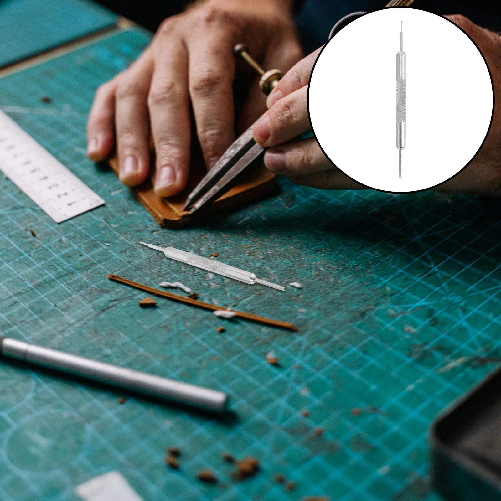 

Double-Head Watch Band Pins Repair Tool Spring Bar Link Pin Remover Easy Strap Changing Watch Band Repair Tool