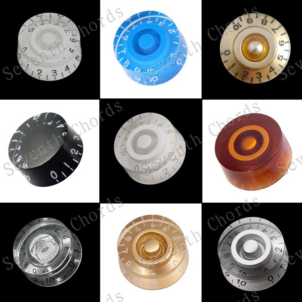 Volume Knob Guitar Knobs Musical Instruments Fit Most LP Guitars Magnifies The Digits Speed Control Knobs Guitars Basses