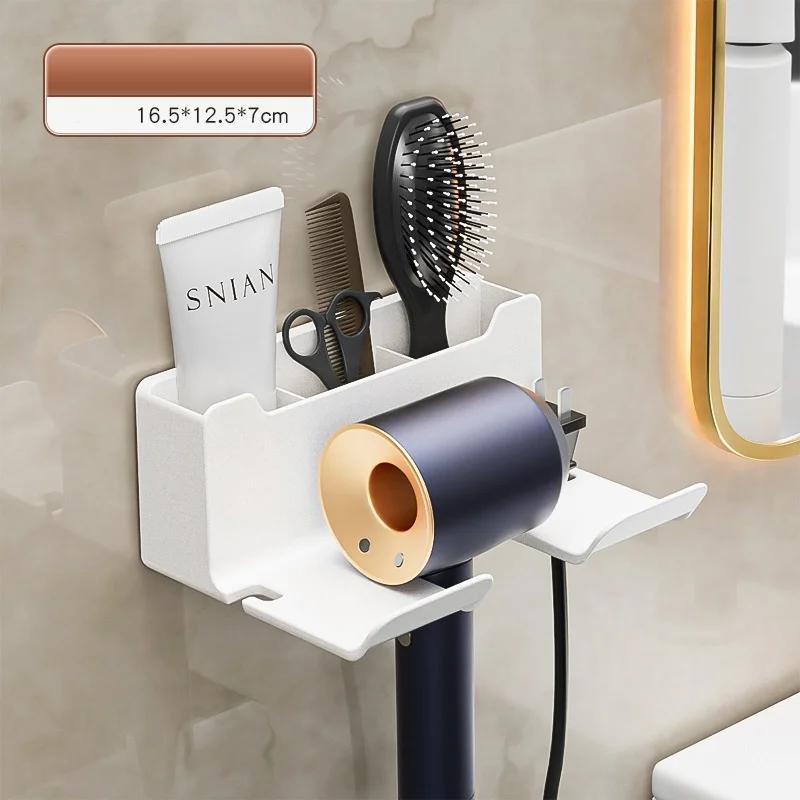 

Hair Dryer Shelf-Free Perforation-Free Bathroom Multi-Functional Wall Mount Dyson Dryer Stand