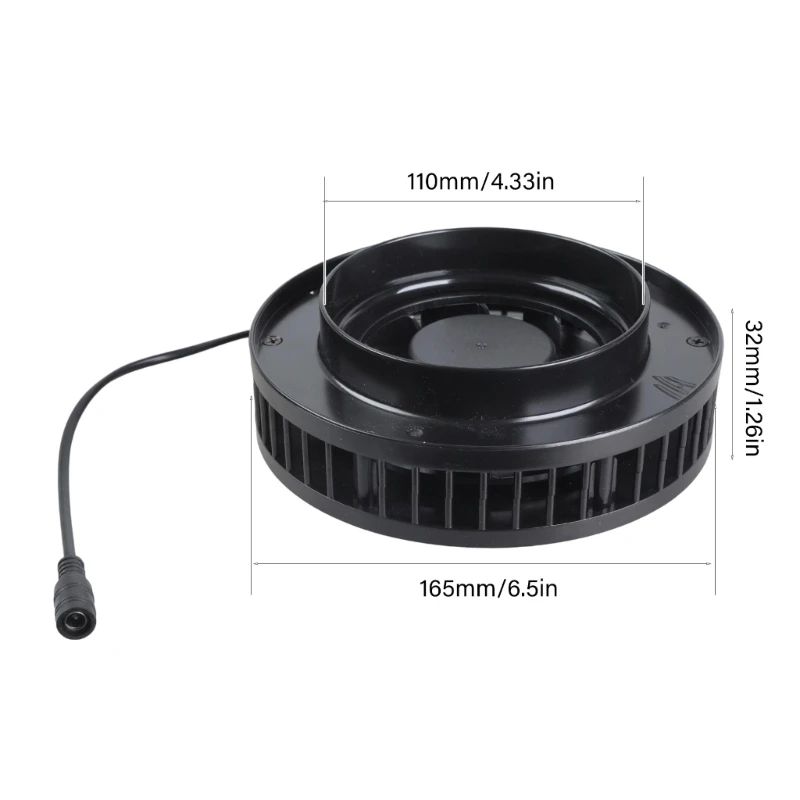   Ventilador de exaustão de ventilação eficaz multiuso, ventilador de duto em linha de 4/6 polegadas para oficinas de estufas