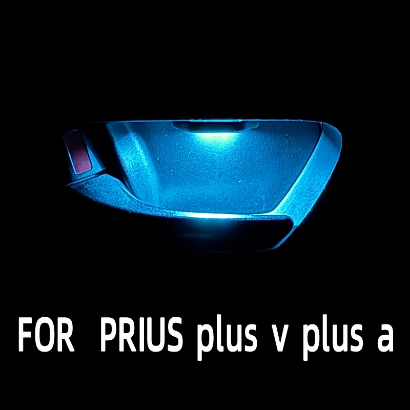 Car LED Door Bowl Armrest Atmosphere Light Interior Lights Decoration DoorBowl Handle Frame Light forToyota Prius PLUS v Plus a