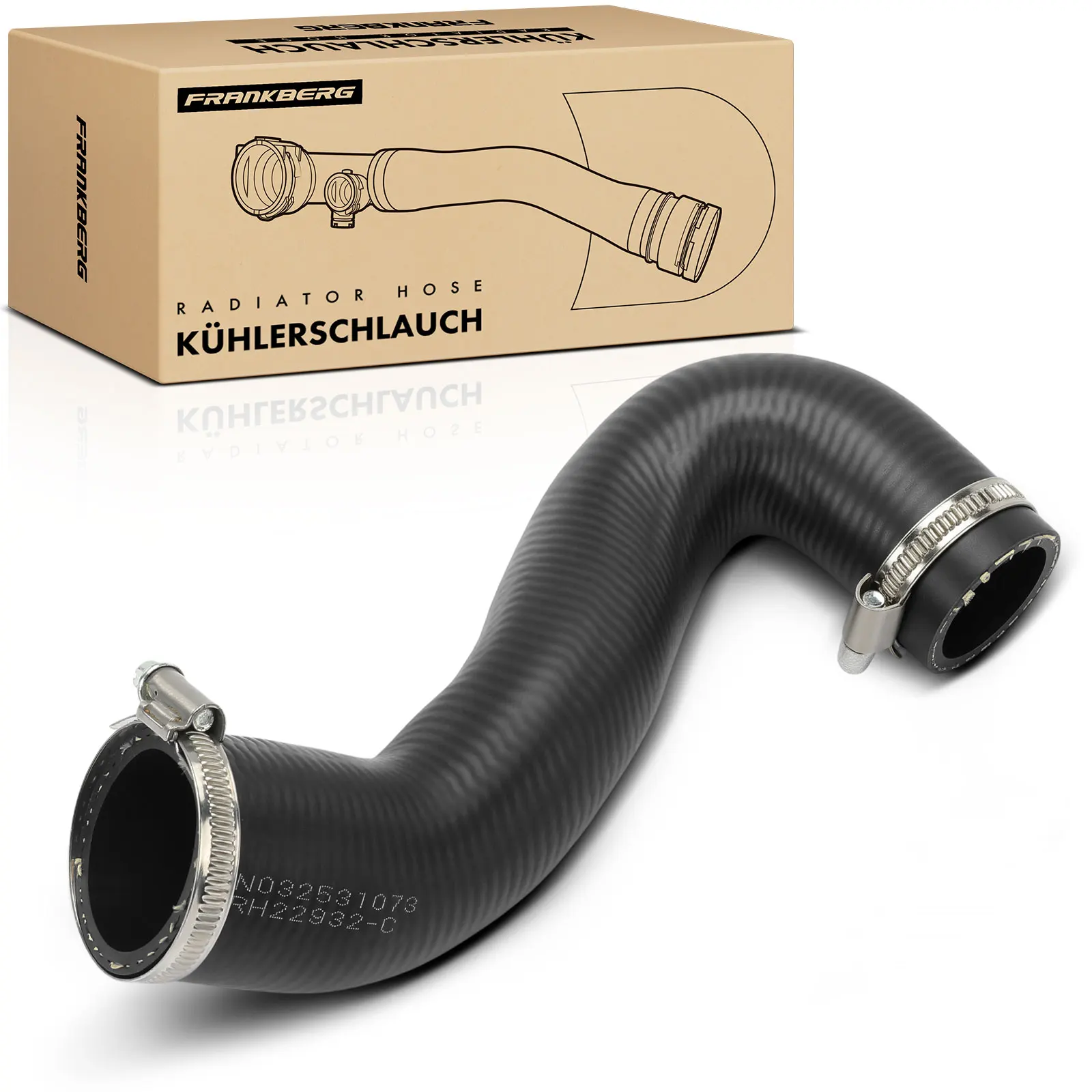Frankberg 1x Radiatorslang Koelwaterslang voor Saab 9-5 Kombi YS3E 9-3 YS3D 9000 54 SKV116 4899449 22932