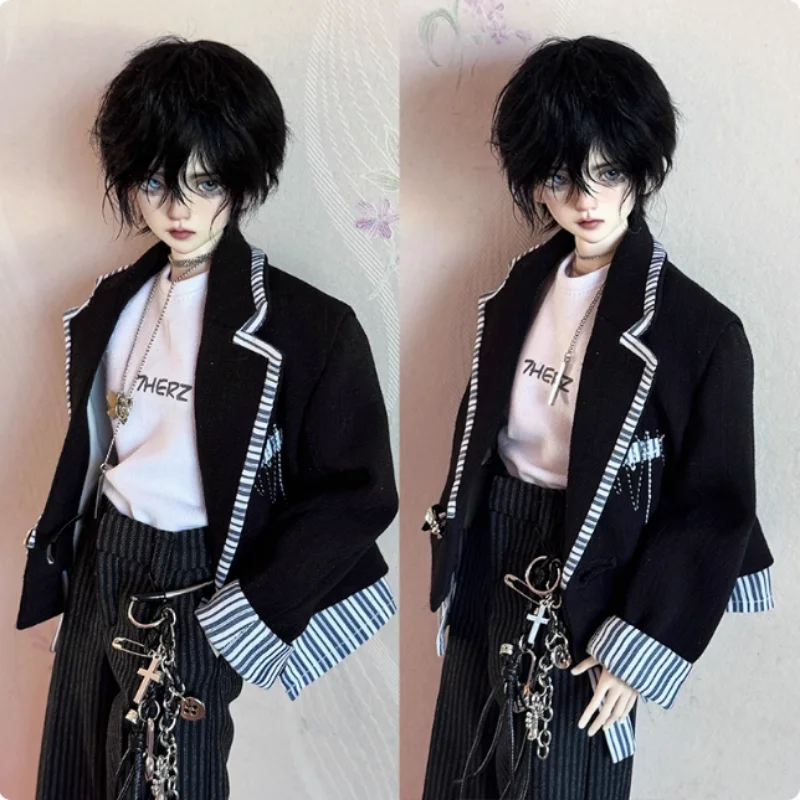

BJD Doll Clothes For 1/4 Doll Suit Jacket Trousers T-shirt Hat Set Dolls Clothing Accessories(No Doll)