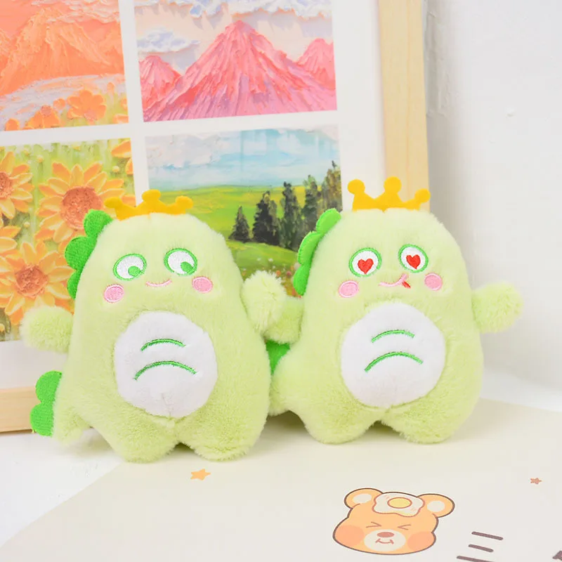 new Stupid cute little dinosaur with rich expressions funny green doll Exquisite fashione soft bag decorate couple birthday gift