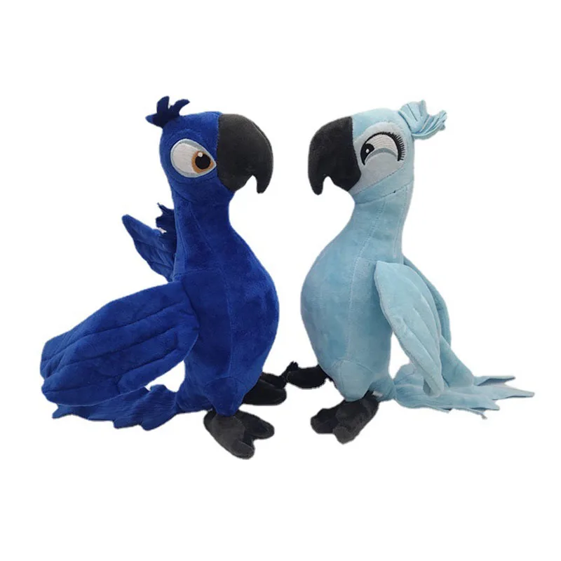 30CM New Rio 2 Movie Kawaii Cartoon Hobby Toys Blue Parrot Blu & Jewel Bird Dolls Birthday Gifts For Kids Present Toy Ornament