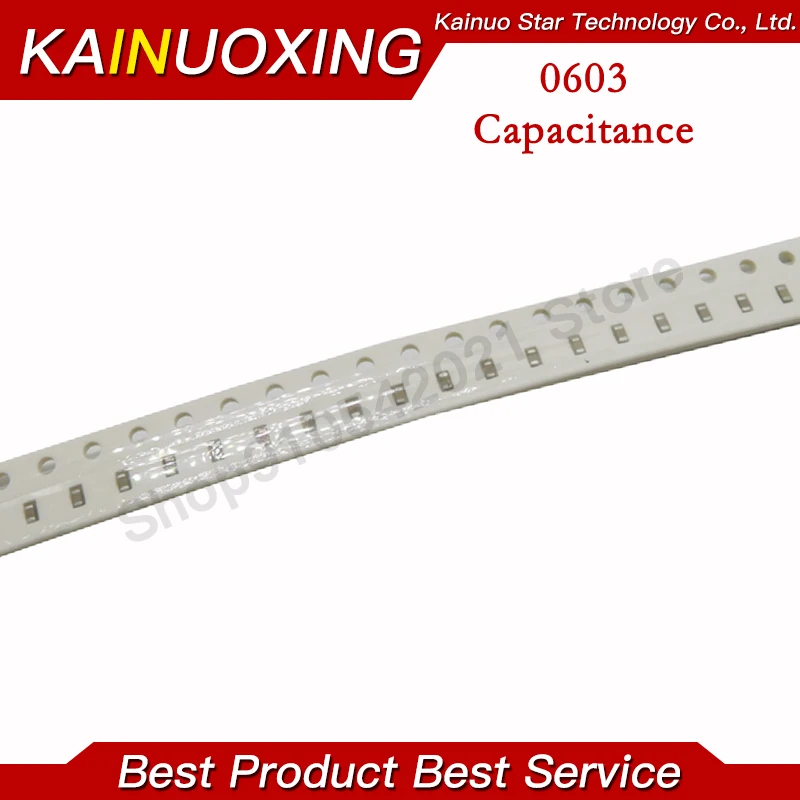 

100pcs 0603 50V SMD Thick Film Chip Multilayer Ceramic Capacitor 0.5pF-22uF 10NF 100NF 1UF 2.2UF 4.7UF 10UF 1PF 6PF