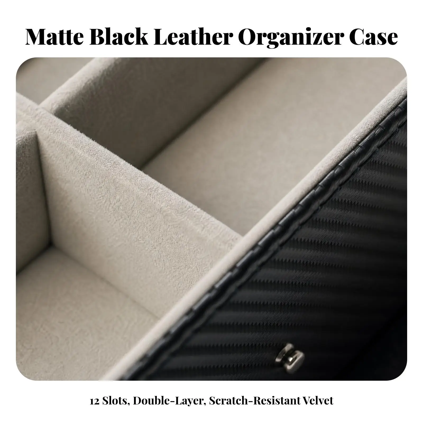 Multi Slot Eyeglass Organizer Box with Drawer Compact Design for Closet Shelf Countertop Sunglasses Case Storage