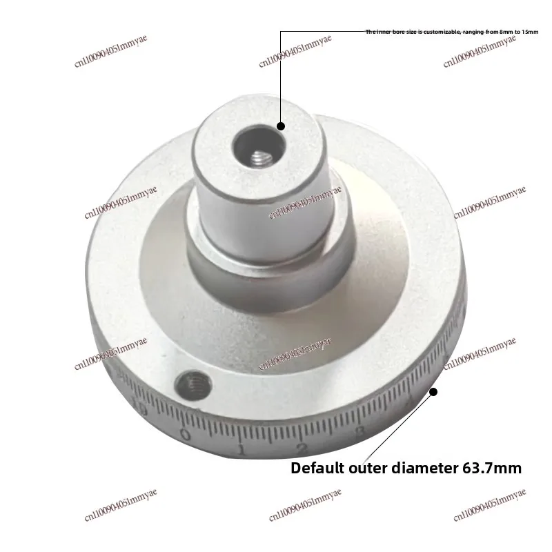 Lathe laser engraving with graduated handle handwheel slide table metal round hand wheel