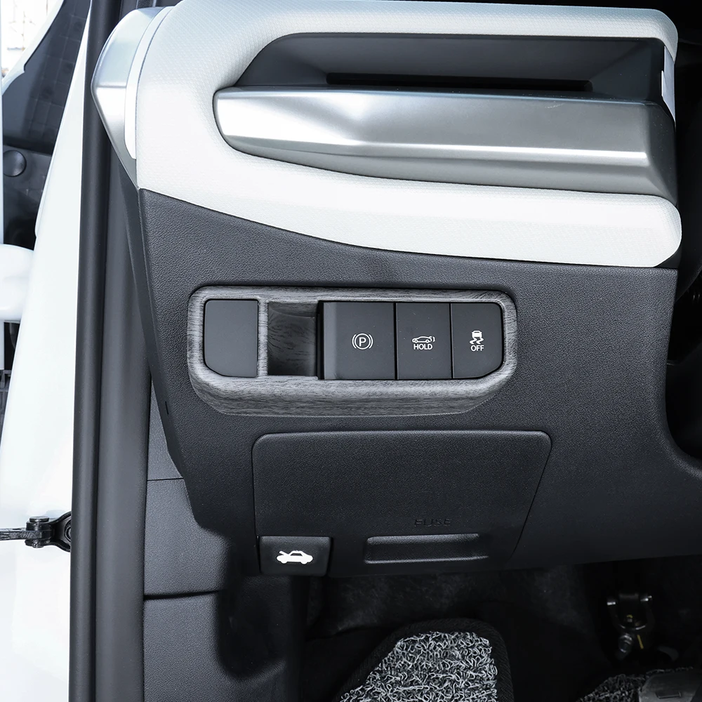 إطار فرامل إلكتروني للسيارات منطقة زر ملحقات الديكور مادة ABS لمحرك اليد اليسرى KIA EV4 2025-2026 #4