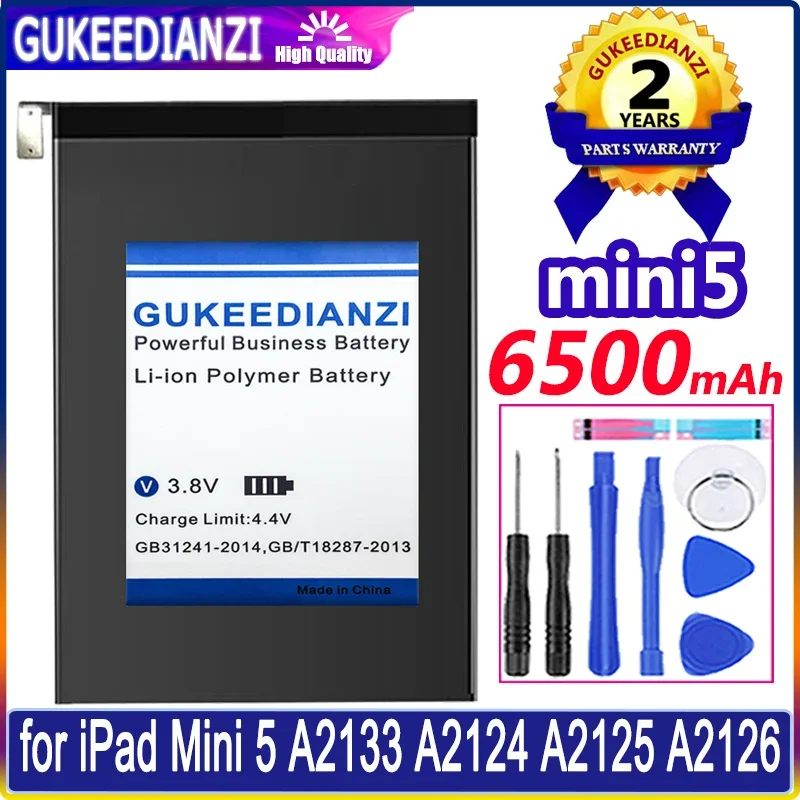 

Аккумулятор Mini5 6500 мАч для Apple IPad Mini 5 A2133 A2124 A2125 A2126, батареи + Бесплатные инструменты