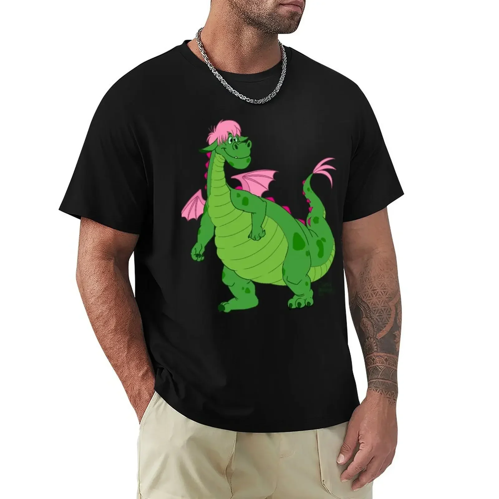 Pete's Dragon Elliot T-shirt anime clothes vintage mens t shirts