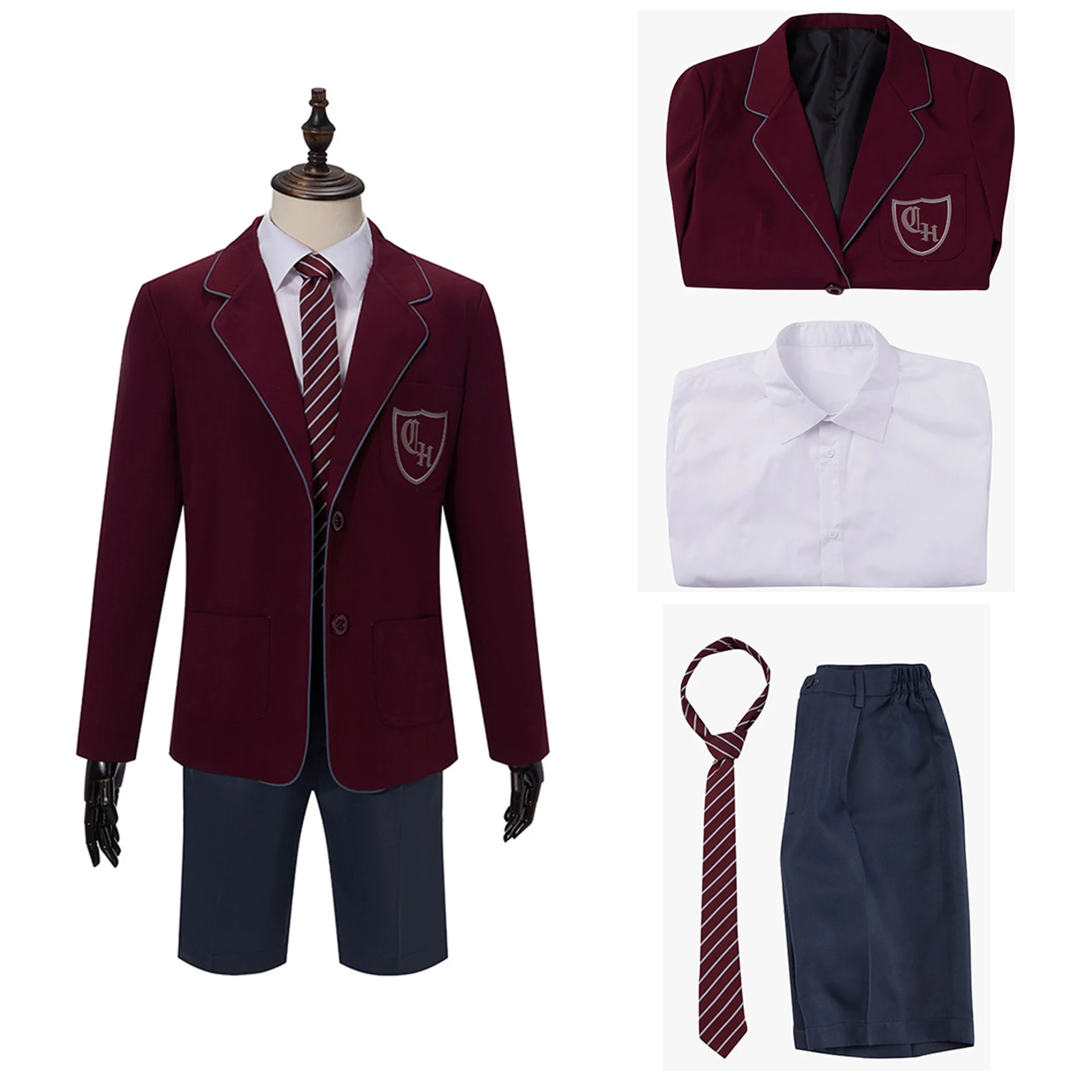 

Костюм для косплея Матильды в школьной форме фиолетового цвета, музыкальный костюм из фильма, рубашка и шорты, сценический костюм для мальчиков и девочек, наряд на Хэллоуин