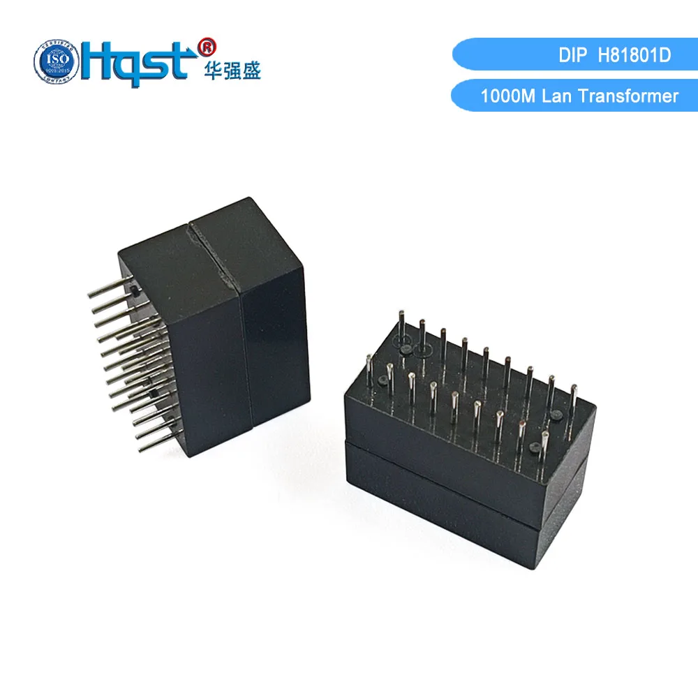 H81801D 10/100/1000M Base‑T LAN Transformer 18Pin SMD Surface Mount Gigabit Ethernet Isolation Transformer Magnetic Modules
