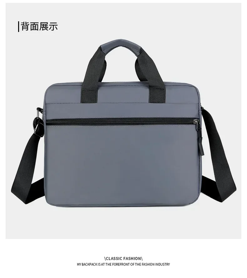 New Men's Large-capacity Horizontal Shoulder Bag Messenger Bag Briefcase Multifunctional Simple A4 Book Handbag Business Bag 가방