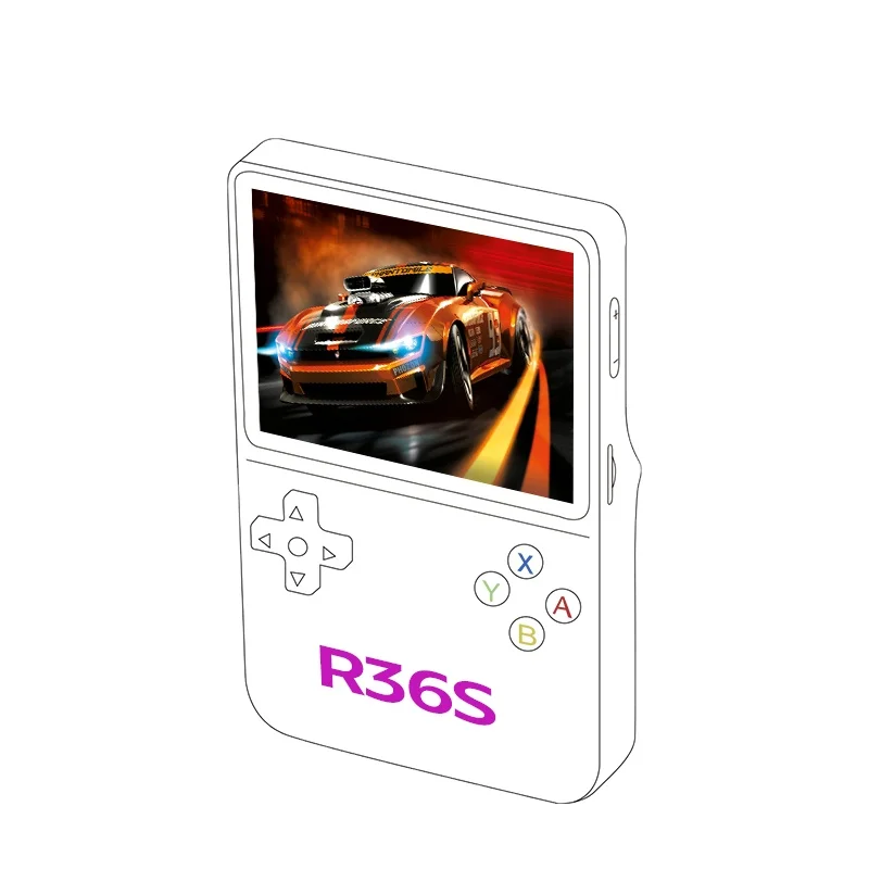 Jo Hot RGB20S R36S Handheld Game Console Linux System 3.5 Inch Screen Portable Pocket Video Player R35S 64GB Game Console