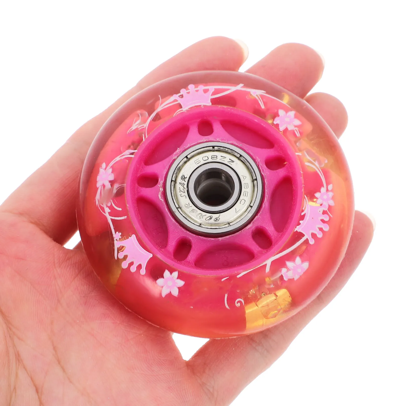 

4Pcs Flashing Inline Roller Wheels 72Mm LED Skate Wheels High Elasticity Wear-Resistant PU for Outdoor Skate Replacement