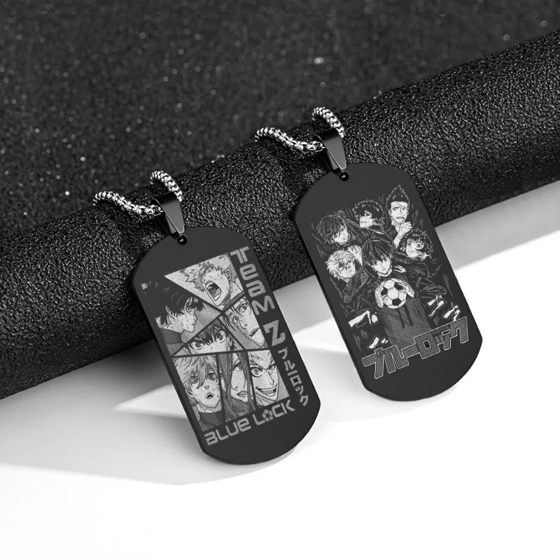 Isagi Yoichi Chigiri Hyoma Bachira Meguru Wataru New Laser Engraving Stainless Steel Textured Necklace Customizable Fashion